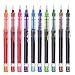 Penne a sfera rotolanti 10pcs, Penne a inchiostro ad asciugatura rapida, Penne a sfera per inchiostro liquido con penne a punta fine da 0,5 mm per l'ufficio scolastico. (Inchiostro a 10 colori)