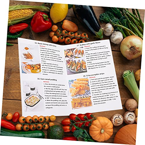 MUCKLILY Heißluftfritteusen-rezept Kochbuch Für Heißluftfritteusen Mit Einfachem Design Aus Papiermaterial Und Grundlegenden Nährwertinformationen Für Mehr Komfort Und Kreativität Küche – Bild 7