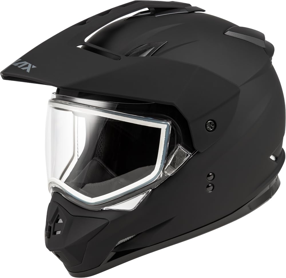 GMAX GM-11S Dual Sport Snow Helmet (Matte Black, 3X-Large) - FMVSS 218 Approved