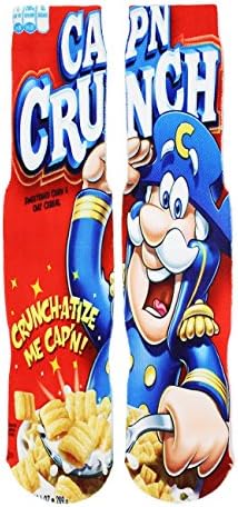 Mens Funny Crazy Color 3D Food Pattern Athletic Basketball Sports Crew Tube Sock