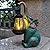 JOYBEE Garden Statues Elephant with Solar Lantern Outdoor Decor-Elephant Solar Figurines Lights Decorations for Patio Yard Lawn Ornaments-Gifts for Birthday Easter Housewarming
