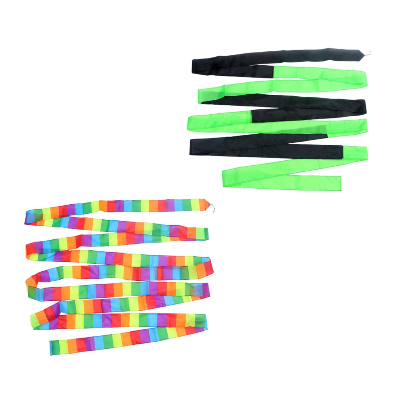 Abaodam 2pcs Rainbow Kite Tail Streamer Parafoil Kite Accessory Connector Hook