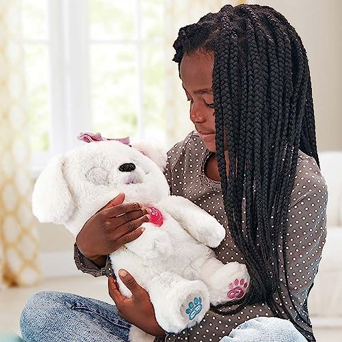 VTech - KissKiss, Mon Toutou Bisous, Peluche Interactive, Tête et Visage Animés, Compagnon Câlin Électronique, Animal à Fonctions, Jouet Chien Interactif, Cadeau Enfant Dès 3 Ans - Contenu en Français