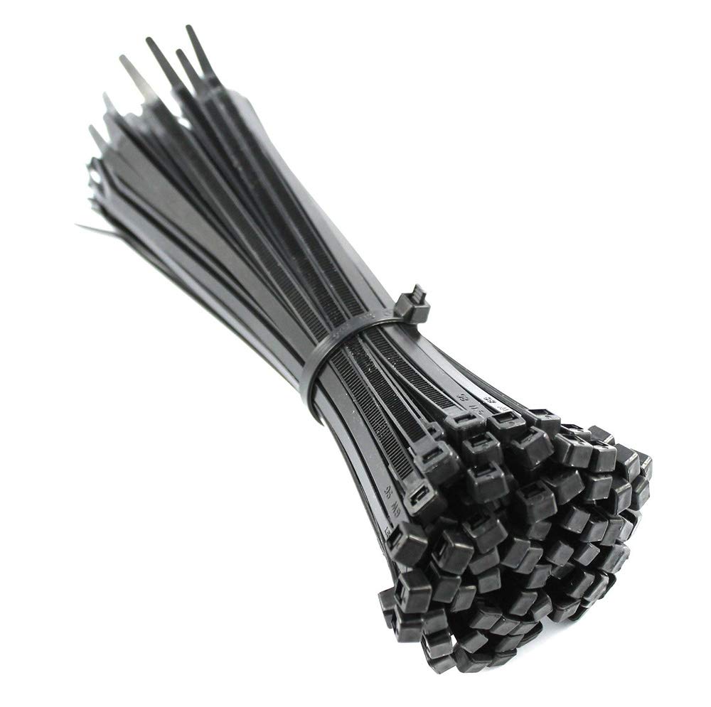 UKCable-Ties Cable Ties 160mm x 4.8mm Black - Pack of 100