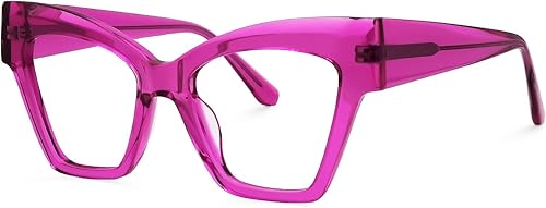 VOOGLAM Gafas de bloqueo de luz azul de ojo de gato para mujer, anti fatiga ocular UV Reginald