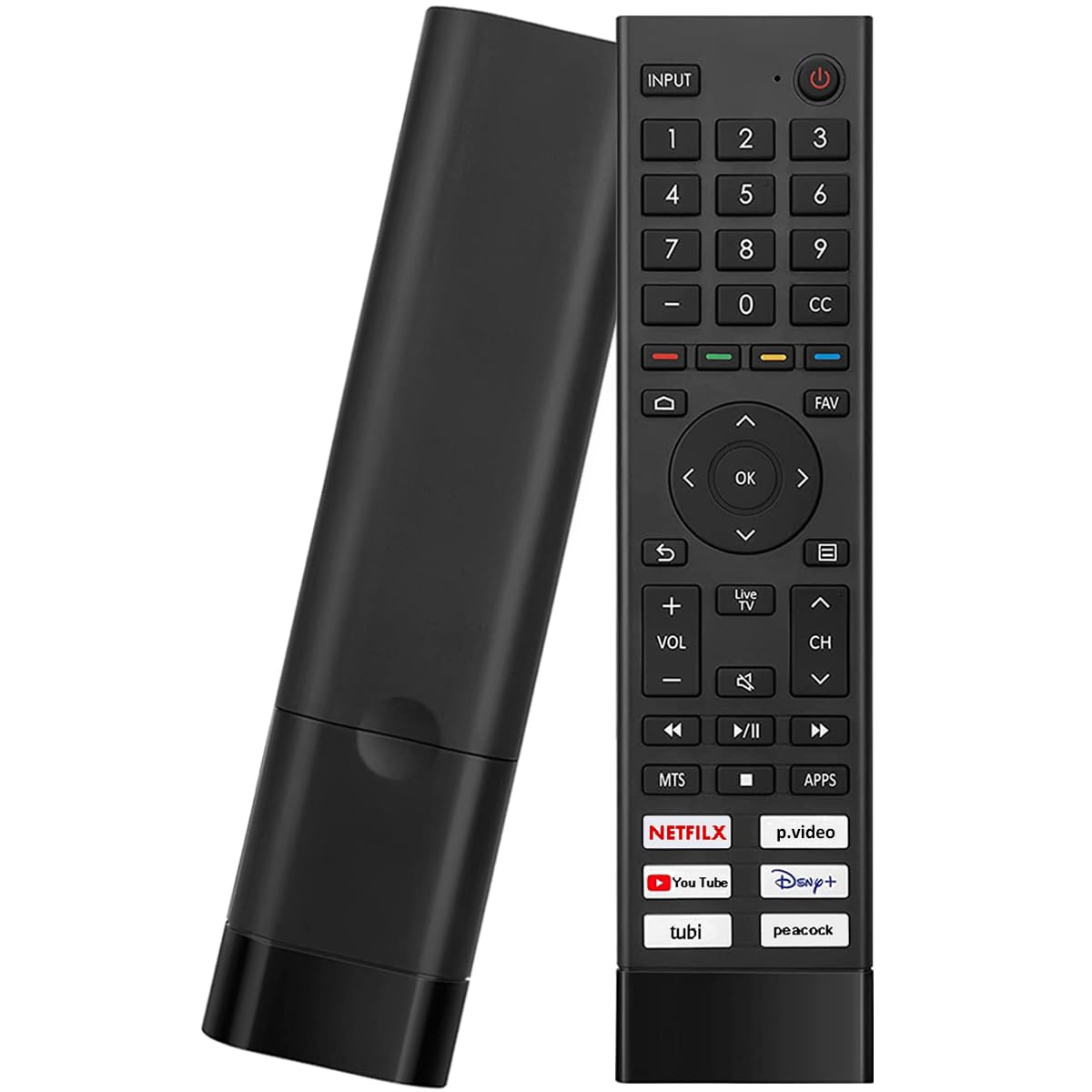 ERF3J80H Télécommande universelle de remplacement pour Hisense Smart TV 43A6G 50A6G 50U6G 50U68G 55U6G 55A6G 55U68G 60A6G 65U6G 65U6G 70A6G 75A6G 75A6G 75U68G 75U68G G 75U6. 88G 75U6888G 75U68888G