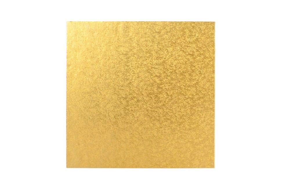Doric Square Cake Boards gold approx 5 inch (125mm), 1.2mm Thick. Pack of 25