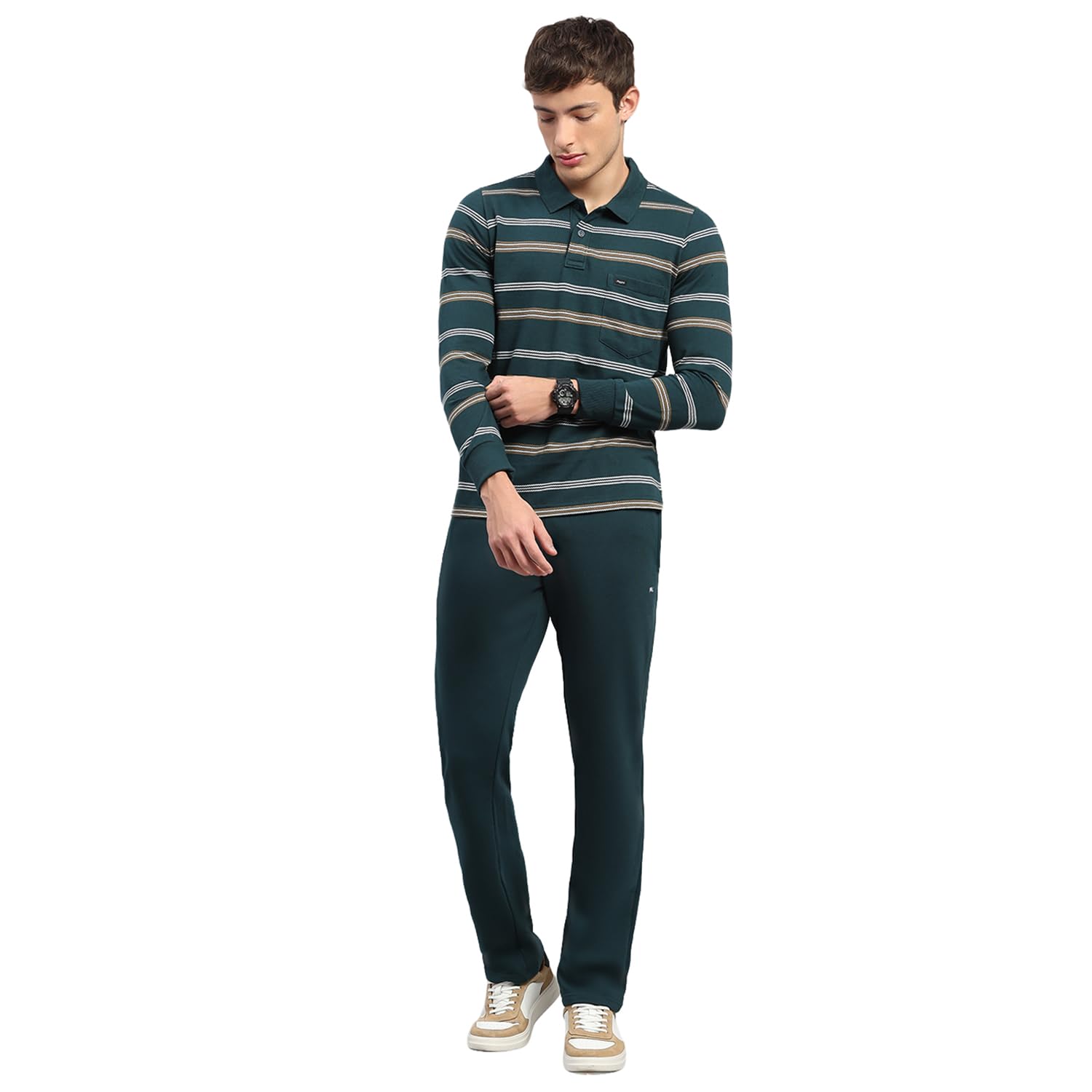 monte carlo Mens Regular Fit Striped Pattern Collar Full Sleeve Winter Tracksuit | Men Track Suit | Stylish Sportswear Set with Jacket and Lower | Activewear Set For Men's (Pack Of 1)-picture-32