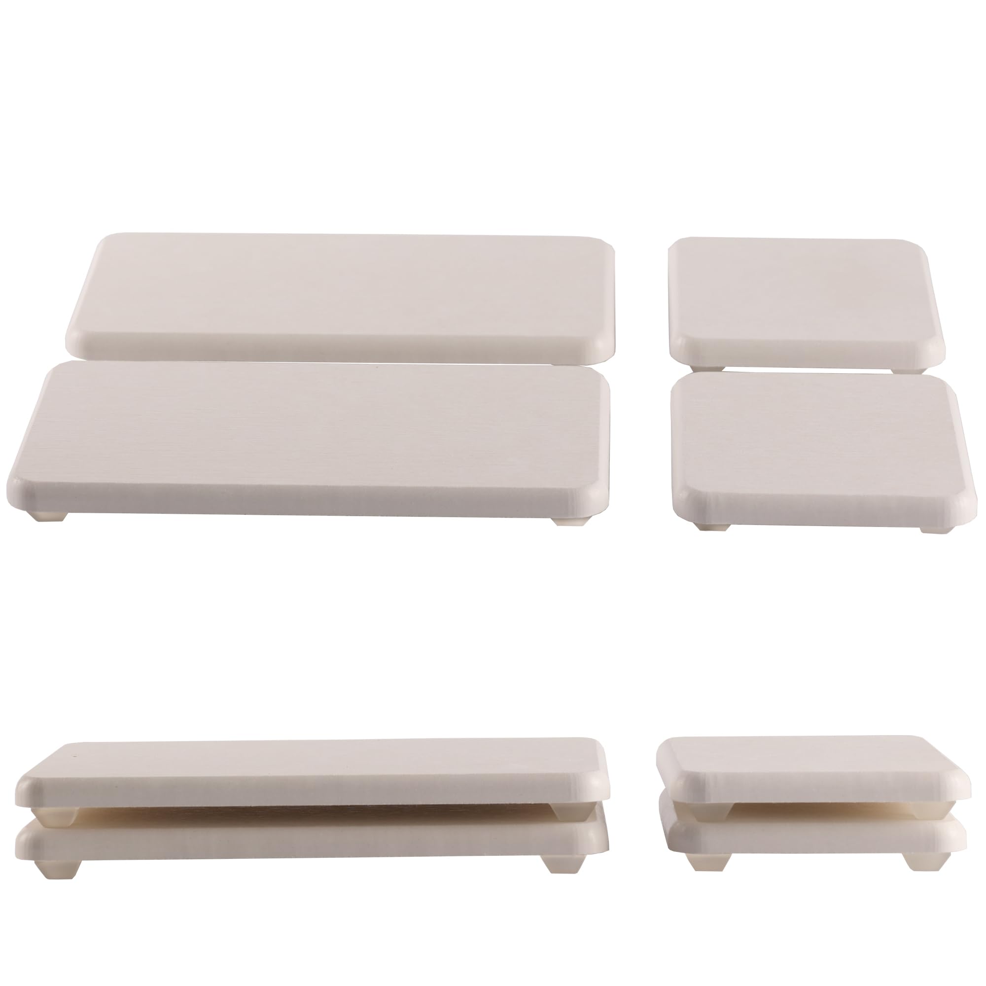 Set of 4 Vanity Trays, Water Absorbing Diatomite coasters, Stone tray Used for Soap Bottle & Toiletries in Kitchen & bathroom