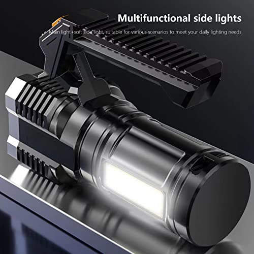 Four-Nuclear Explosion Led Flashlight, Multifunctional Portable Usb Rechargeable Powerful Handheld Spotlight Flashlight With 4 Lighting Modes & Power Display For Outdoor Emergencies Camping Fishing #TOP5