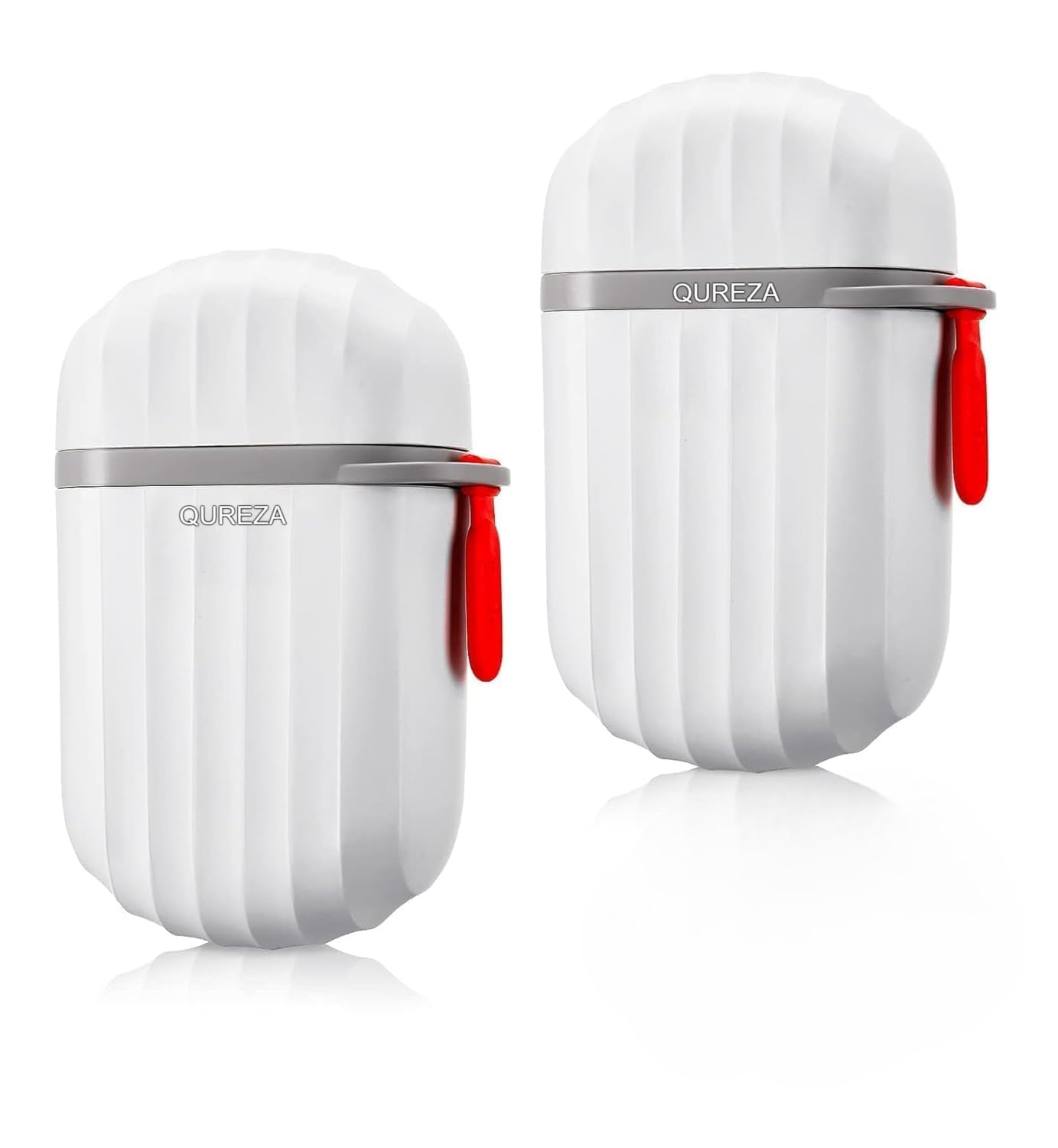 Qureza 2 Pack Portable Waterproof Leakproof Travel Soap Box Case Holder Plastic Soap Case Box Holder Dish Container for Bathroom Outdoors Travel Home Use