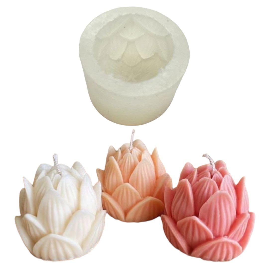UKIYO international® - Silicone Mold Lotus Flower Shape 3D for Candle Making Flower Wax Mould for Resin Art and Craft Chocolate Cake and Soap Making - 1 Cavity (B0CZP7XBQK) Amazon Price History, Amazon Price Tracker