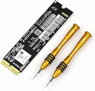 PCIe NVMe Gen3x4 SSD 1TB 512GB 256GB 128GB 3D TLC NAND Flash Hard Drive SSD Replacement for Macbook Air 2013-2017, Macbook Pro Retina 2013-2015, iMac 2013-2017, Mac Pro 2013, Mac Mini 2014 (1TB)