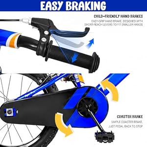 Yventix 14 16 20 Inch Kids Bike Boy Girl Child Bicycle Ages 7-13 Cycling (Blue, 20) — photo 4 of 6