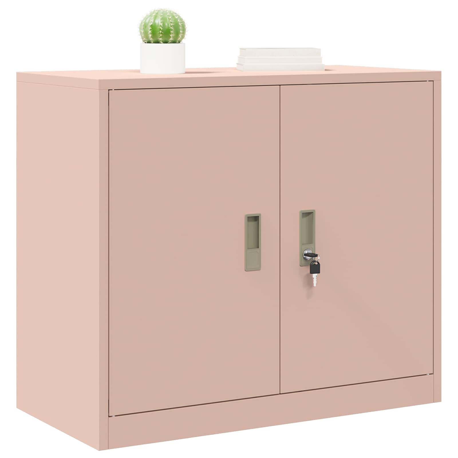 Stahlschrank für Büroorganisation mit abschließbaren Türen und industriellem Design als robuster Aufbewahrungsschrank