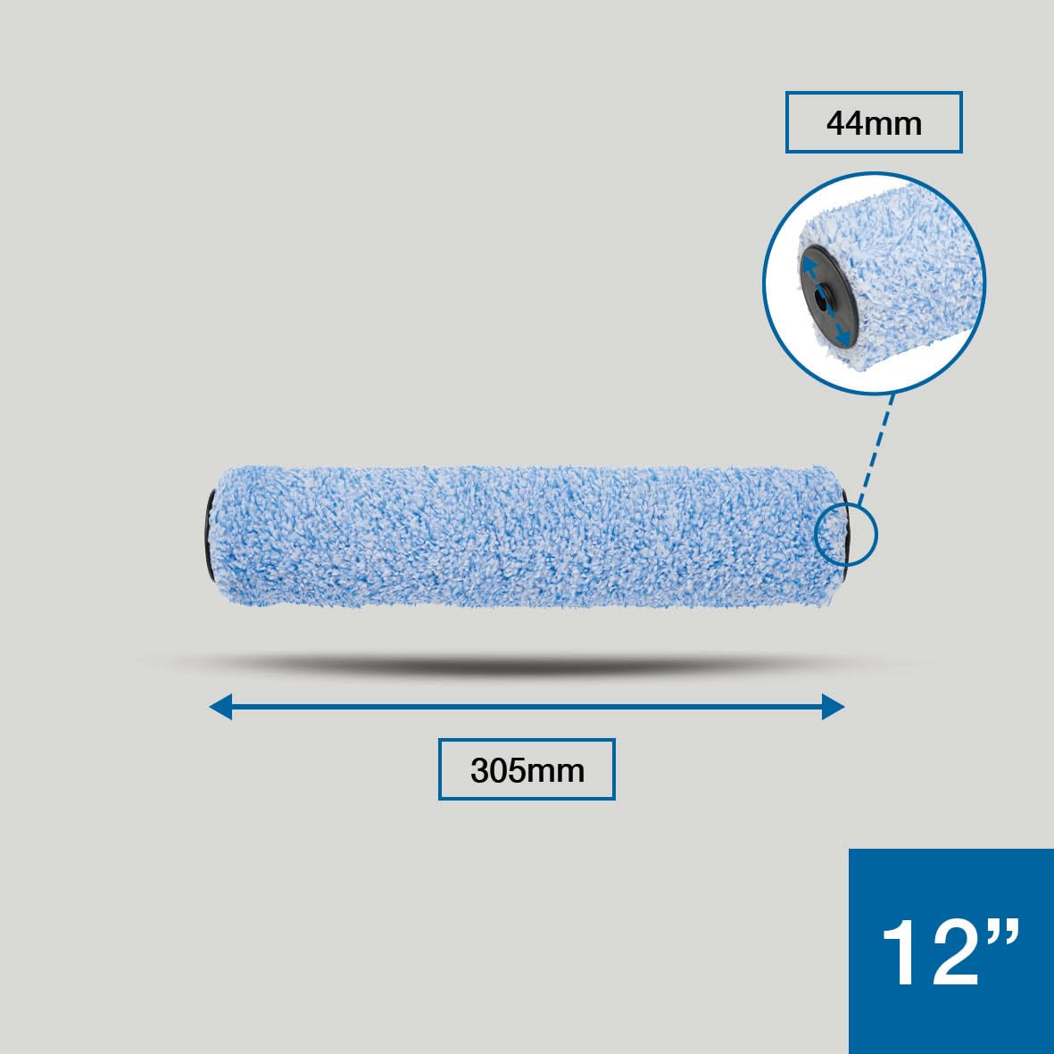 Harris Trade Medium Pile Micropoly Roller Sleeve 12", Blue - Image 4