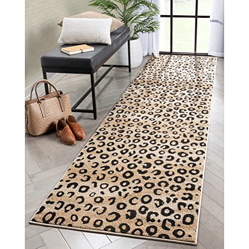 Well Woven Dulcet Leopard Black Animal Print 2'7