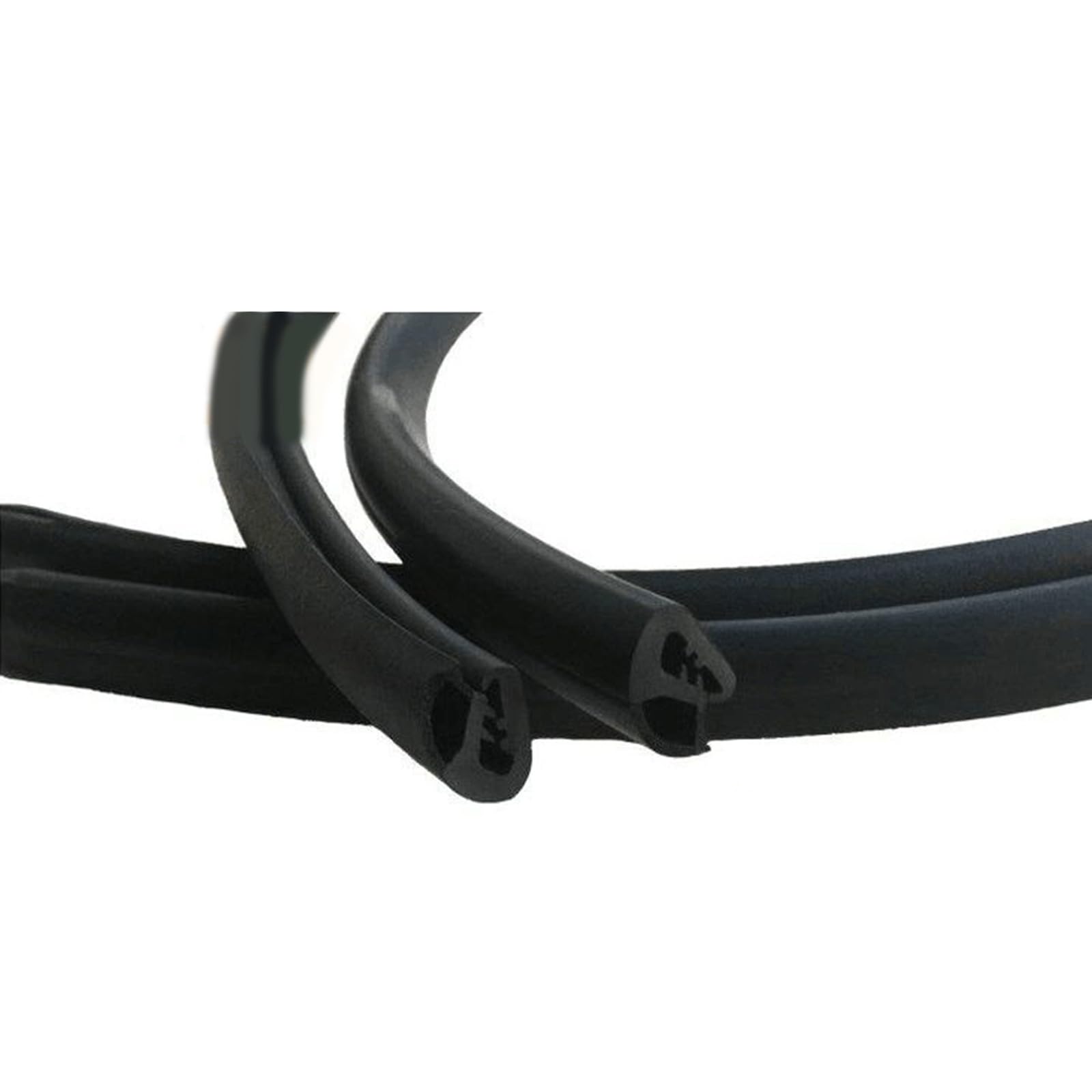 Hsioluted Door Weather Stripping, Window Door Seal Strip Soundproof, 1.6/1.8 / 2M Length Car Weather Stripping Seal Strip