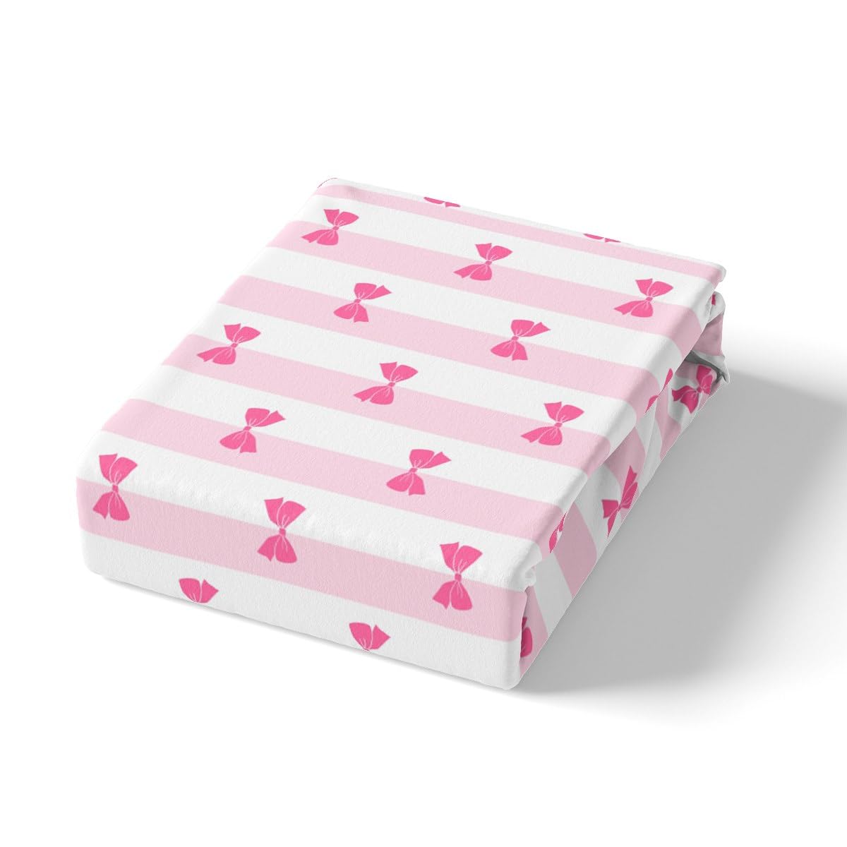 Loussiesd Set di biancheria da letto per ragazze con fiocco blu e rosa, set di biancheria da letto per ragazze, decorazione per camera da letto delle ragazze, lenzuola con fiocco principessa sognante