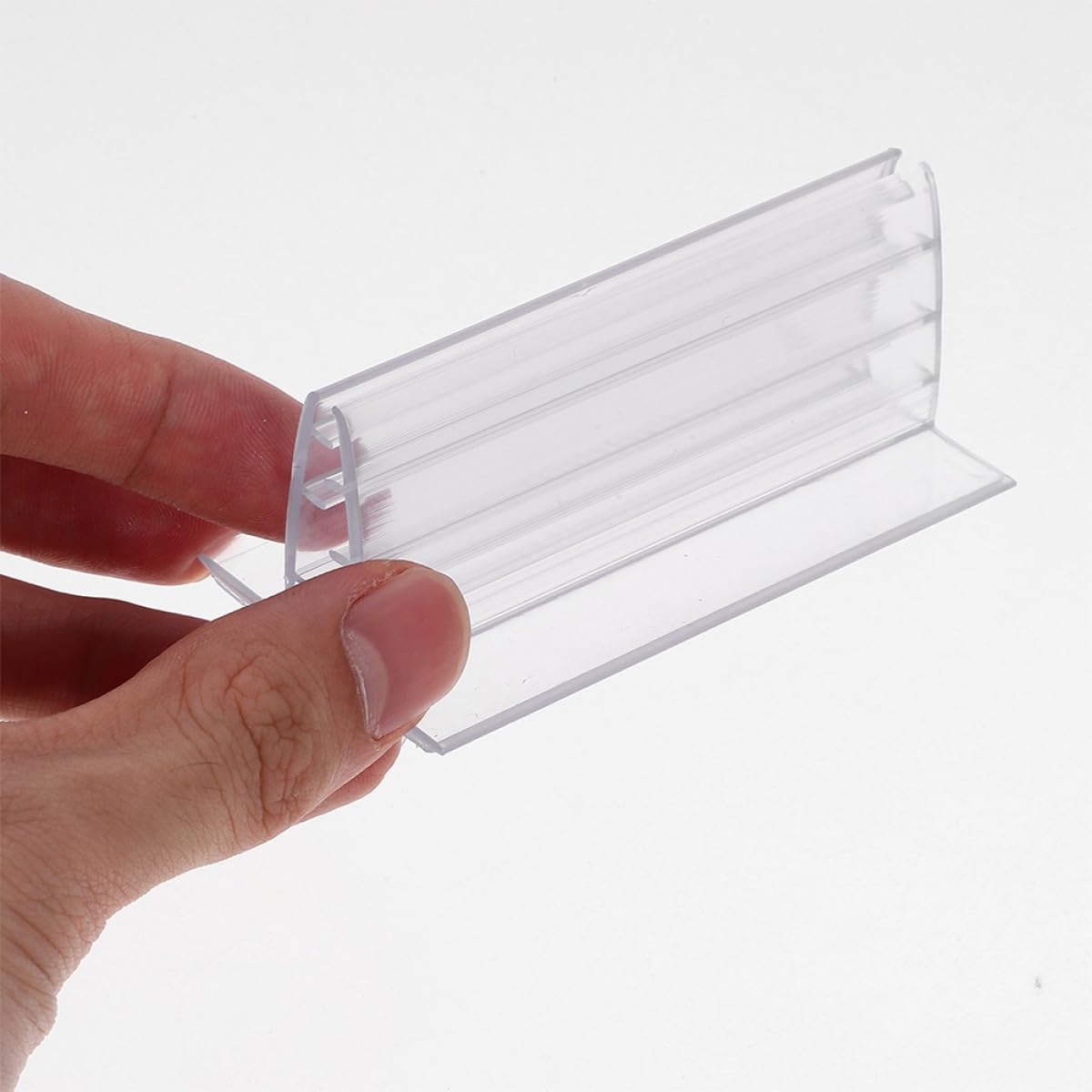 UKCOCO Supports Adhésifs pour Panneaux 60 Pcs, Mini Porte-étiquettes Pvc 75x41x30 Mm Adhésif Nano, Porte-affiches Compacts pour Organisation Étiquettes, Reçus, Photos en Magasin et