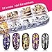 Teenitor Nail Art Kit Nail Art Tools, Nail Design Kit with Nail Art Brushes, Nail Tape Nail Gems Rhinestones, Nail Dotting Tools Nail Foil, Butterfly Nail Design Tools for Nail Art Supplies