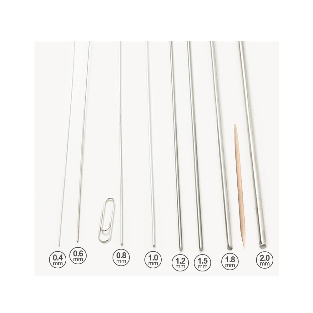 50 x Edelstahl-Federdraht, gerader Draht, Durchmesser 0,3 mm, Länge 50 cm.