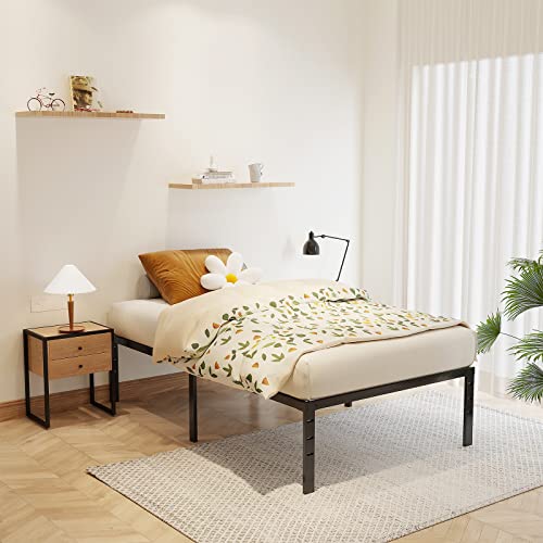 Vengarus Twin-Xl Bed Frame,Platform Bed Frame With Steel Slat -No Box Spring Needed,Easy Assembly,Underbed Storage Non-Slip Mattress Foundation-Twin-Xl Size Bed Frame,Black #TOP7