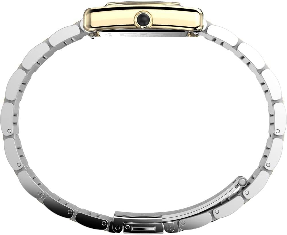 Timex Women's Hailey 24mm Watch - Two-Tone Bracelet Silver-Tone Dial Gold-Tone Case