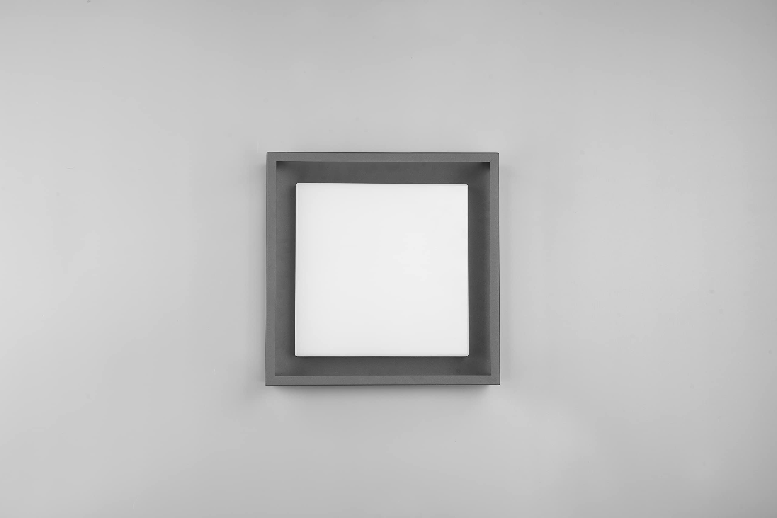 Trio Leuchten LED Außen Deckenleuchte Witham 677860142, Metall Anthrazit, Kunststoff weiß, inkl. 10.5 Watt LED, Lichtfarbe einstellbar |