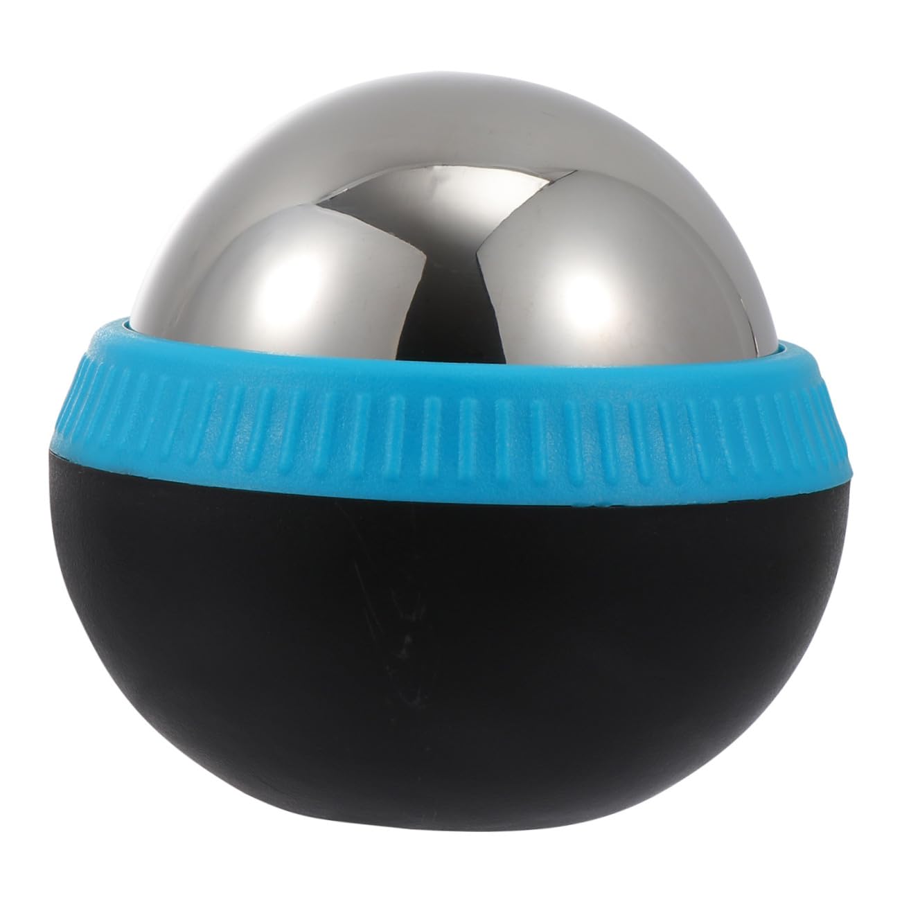 Edelstahl Massageball 1 Stück Blau mit 360-grad Rotation