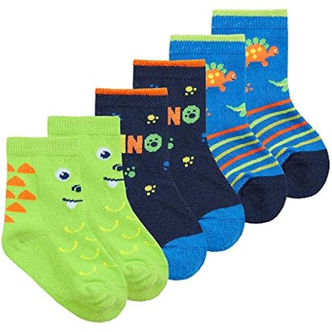 Metzuyan Baby Boys Dino Truck Socks Cover