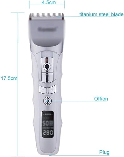 SDFGH Cortadora de pelo profesional eléctrica máquina de afeitar de pelo para barbero corte de barba eléctrica