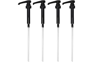 Black Coffee Syrup Pump 4-Count: Lavender Syrup with Pumps for 25.4 oz Bottles