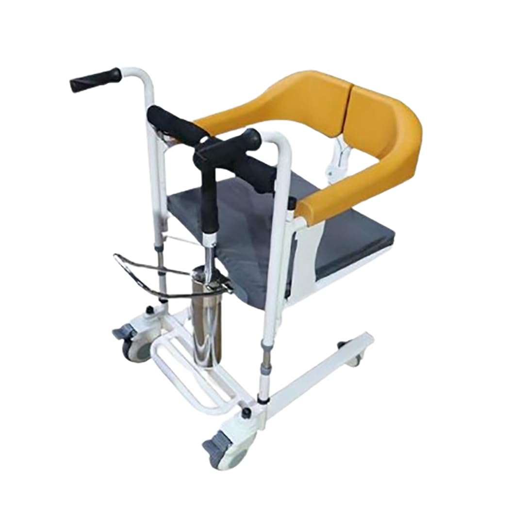 Elevador de pacientes hidráulico,elevador médico, silla de transferencia,Silla de ruedas portátil de transferencia de pacientes para el hogar, Asiento Dividido 180° B