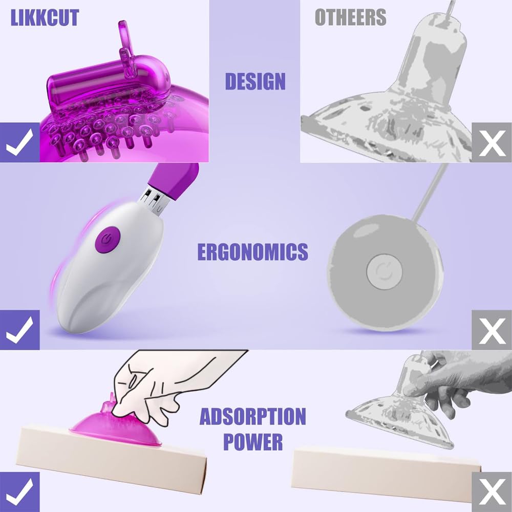 2 in 1 Elektrische Bruststimulatoren Klitoris G-Punkt Vibrator mit 10 Modus Sexspielzeug für Frauen, Nippelsauger Brustmassagegerät Zunge Lecken Stimulator Sex Spielzeug für Paare (Rot)