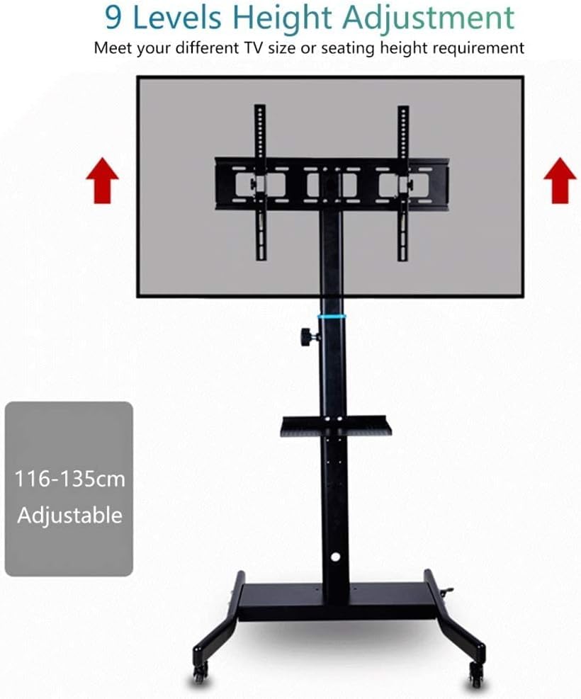 Soporte móvil para TV con ruedas y altura ajustable miniatura 4