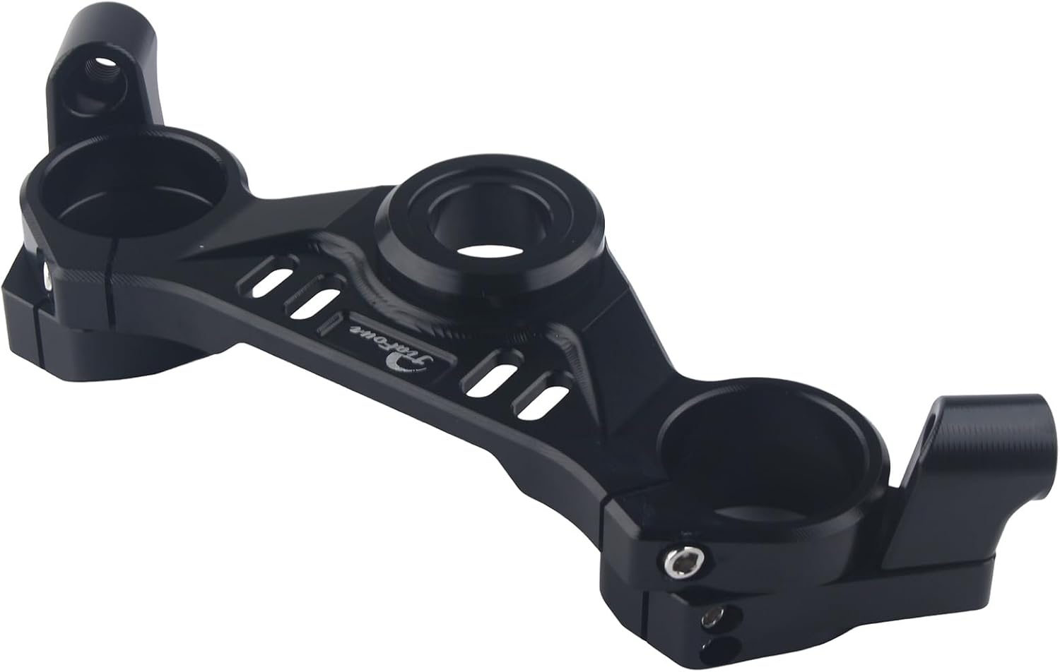 Black Front Handlebar Fork Holder Top Upper Triple Clamp Support Mount Compatible with Aprilia RS660 2021-2023
