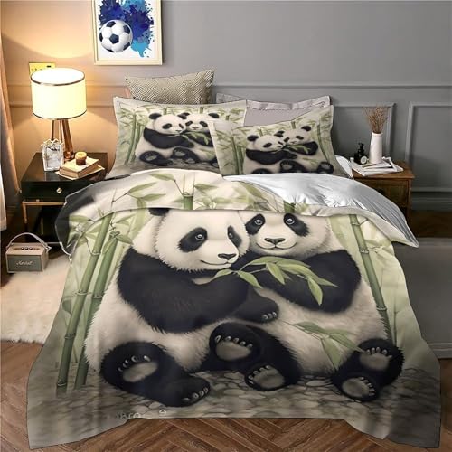 Housse de couette hypoallergique Groupe Panda avec fermeture éclair - 6