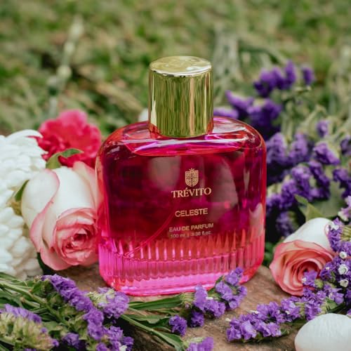 Image of TREVITO Celeste Luxury Perfume for Women 100ml | Premium Long Lasting Eau de Parfum | Oriental Chypre Fragrance | Skin Friendly Perfume | Daily Wear Scent for Office, Travel & Casual Use