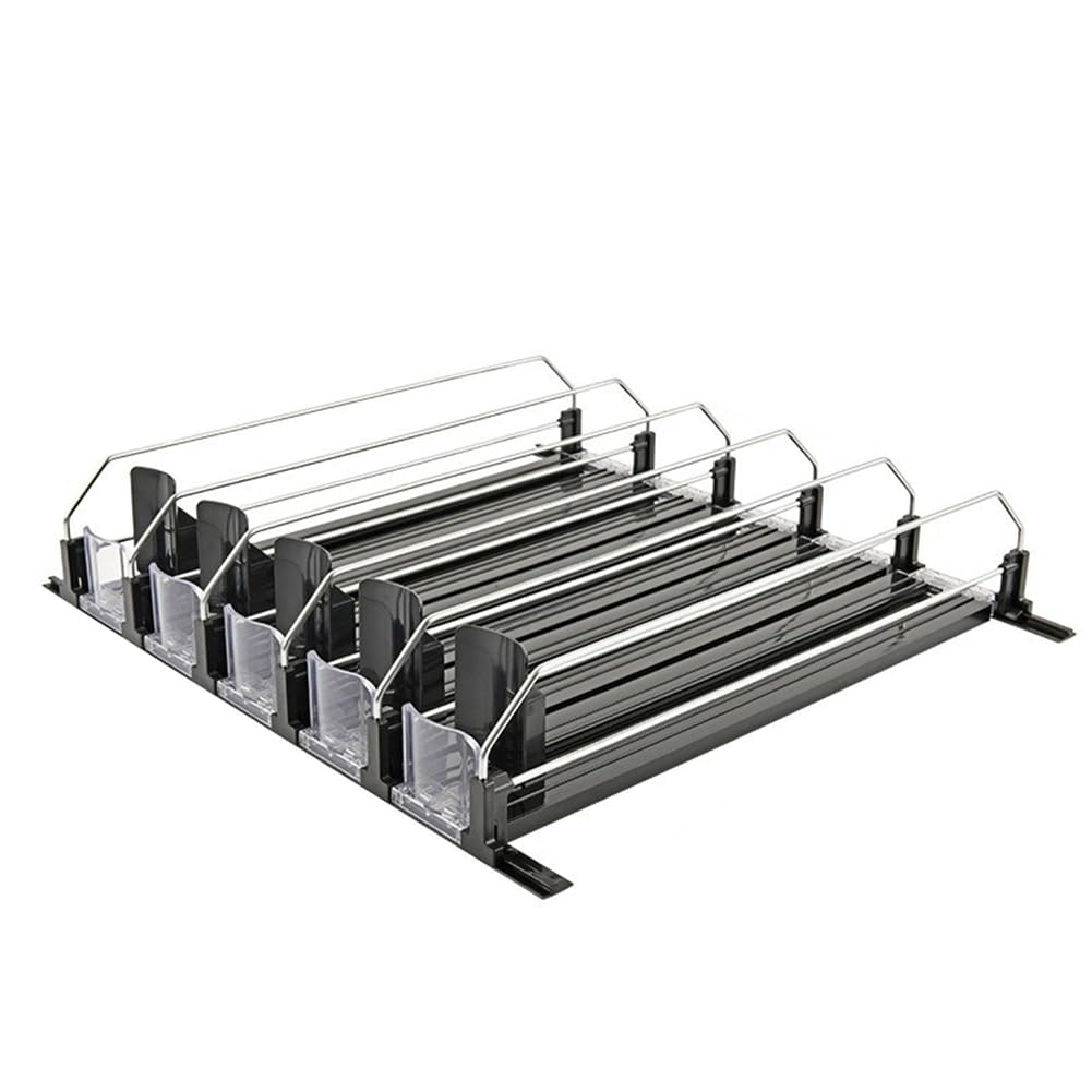 Getränke-Organizer für Den Kühlschrank, Getränkedosen-Organizer, für Den Kühlschrank mit Automatischem Pusher Glide-Getränkespender, B