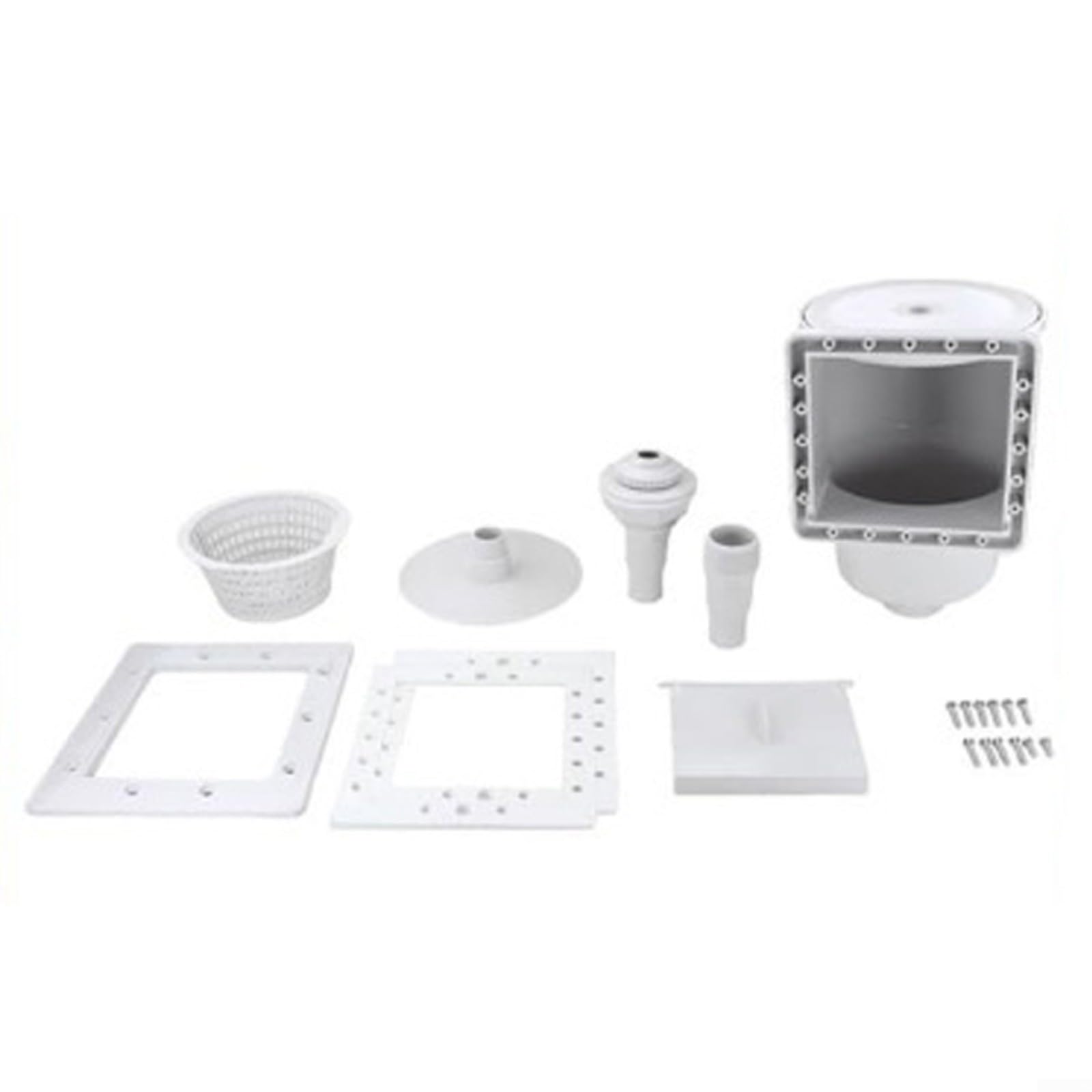 Kit de skimmer de piscina sobre el suelo SP1091LX de repuesto con placa frontal de apertura de 6 pulgadas para una fácil eliminación de desechos y agua limpia
