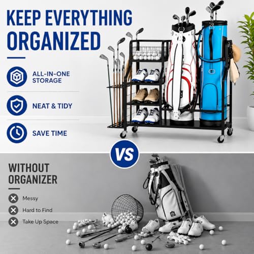 Image of APEXCHASER Golf Bag Storage Organizer