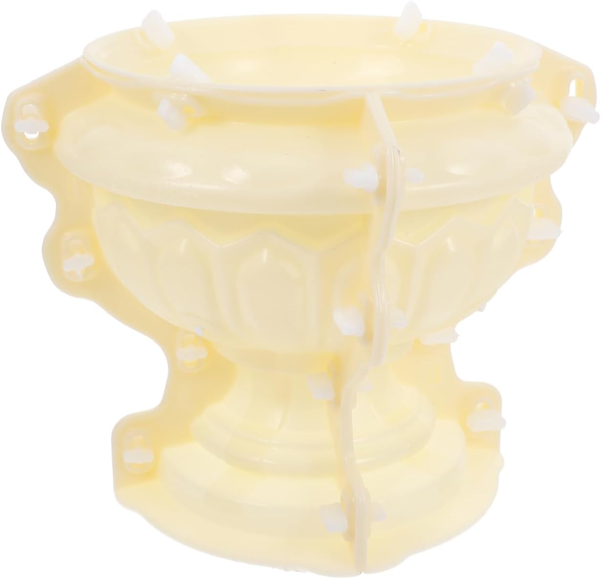 SEWACC Planter Mold Pot Plastic Mold Concrete Clay Succulent Planter Large Urn Epoxy Mould Pot Making DIY Vase