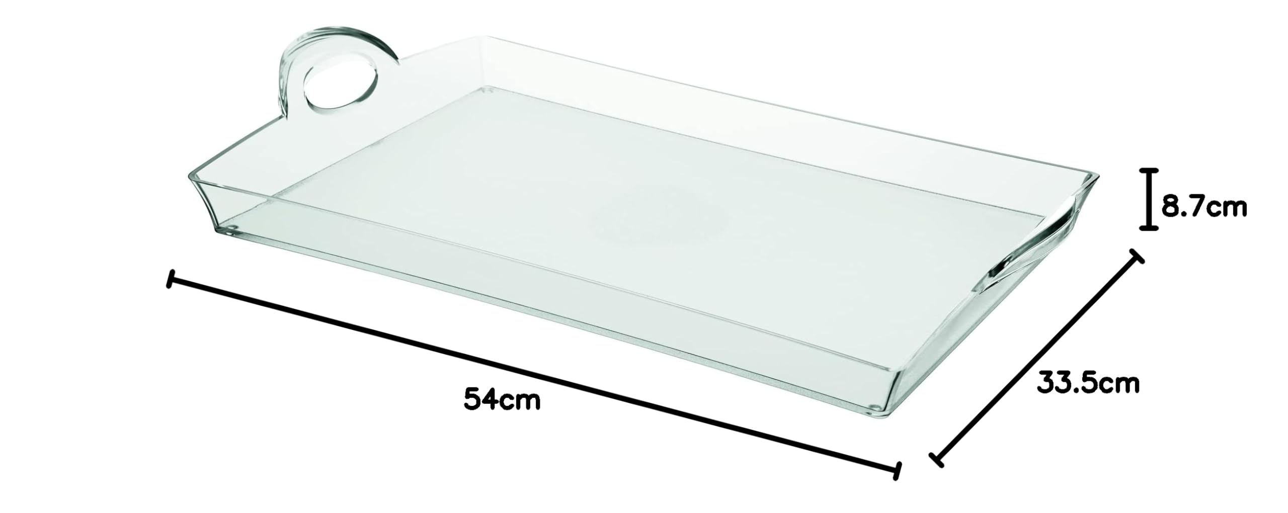 Guzzini, Plateau Rectangulaire, 54 x 33,5 x h8,7 cm