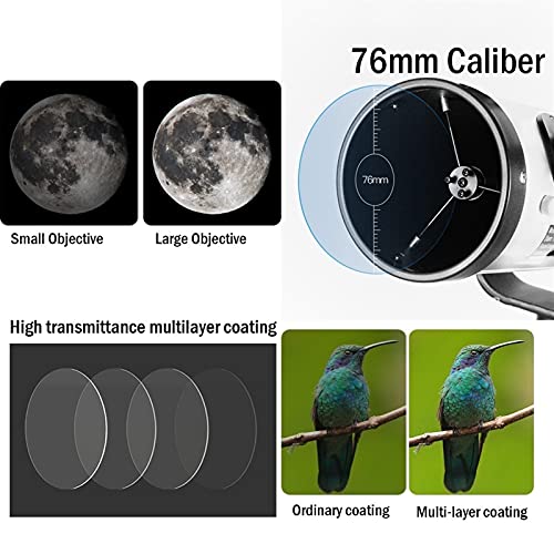 Telescopio Astronómico Reflector 76mm Apertura 700mm Focal miniatura 3