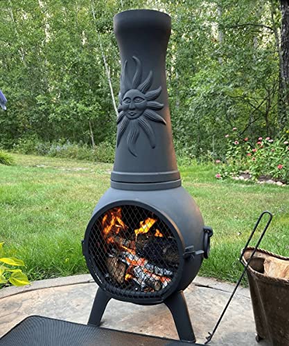 The Blue Rooster ALCH029M Sun Fire Outdoor Chiminea Fireplace thumb #7