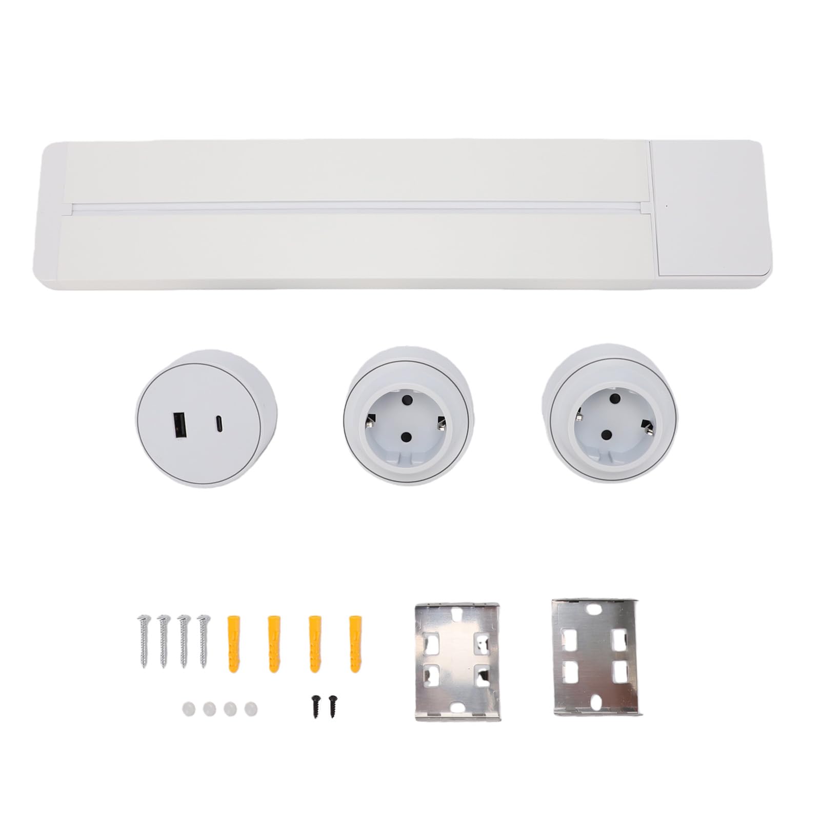Hyuduo Multiprise sous Armoire Acier Inoxydable Ports USB pour Cuisine