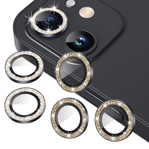 AGVEE 3+3 6 Pack for iphone 12 Pro/12/12 Mini/11 Pro Max/11 Pro/11 Camera Lens Protector, Bling...