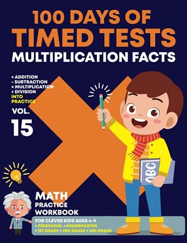100 Days of Timed Tests Multiplication Facts: Math Practice ...