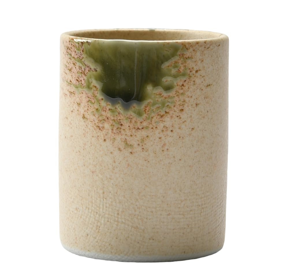Amazon｜10個セット 伊賀織部 筒型長湯呑み（小） [63×80mm